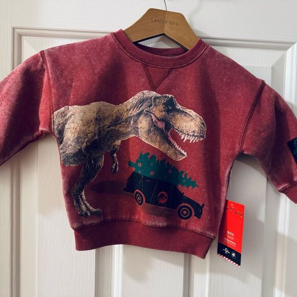 Jurassic World NWT Holiday Dinosaur sweatshirt - Picture 2 of 9